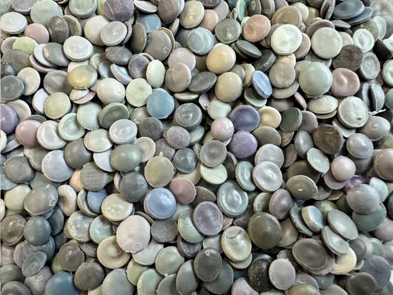 Granulat-slomka-Green-Koltex Regranulat słomka / natural Green Koltex