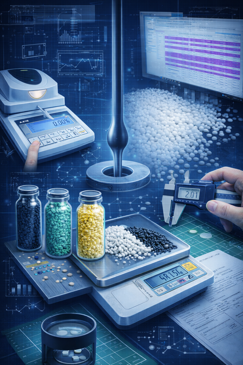 Receptura Regranulatu Green Koltex Wizualizacja procesu budowy receptury produkcji regranulatu